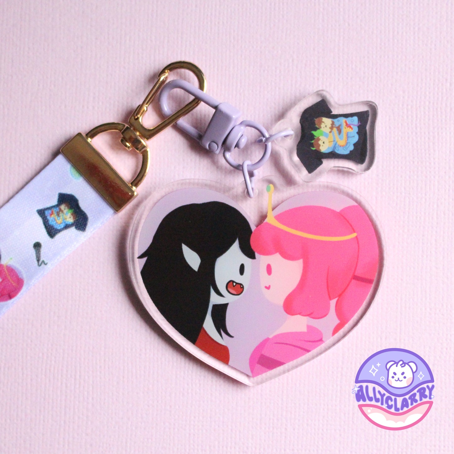 Bubblegum Marceline (Bubbline) Lanyard Acrylic Charm