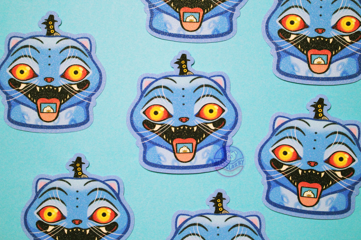 Derpy K-Pop Demon Hunters glitter vinyl sticker