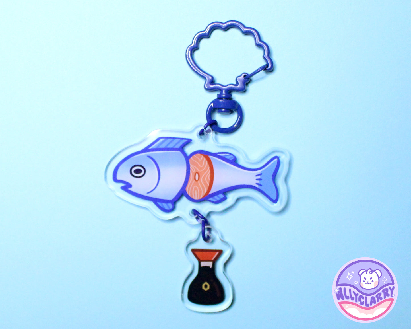Fish with Soy Connect Acrylic Charm