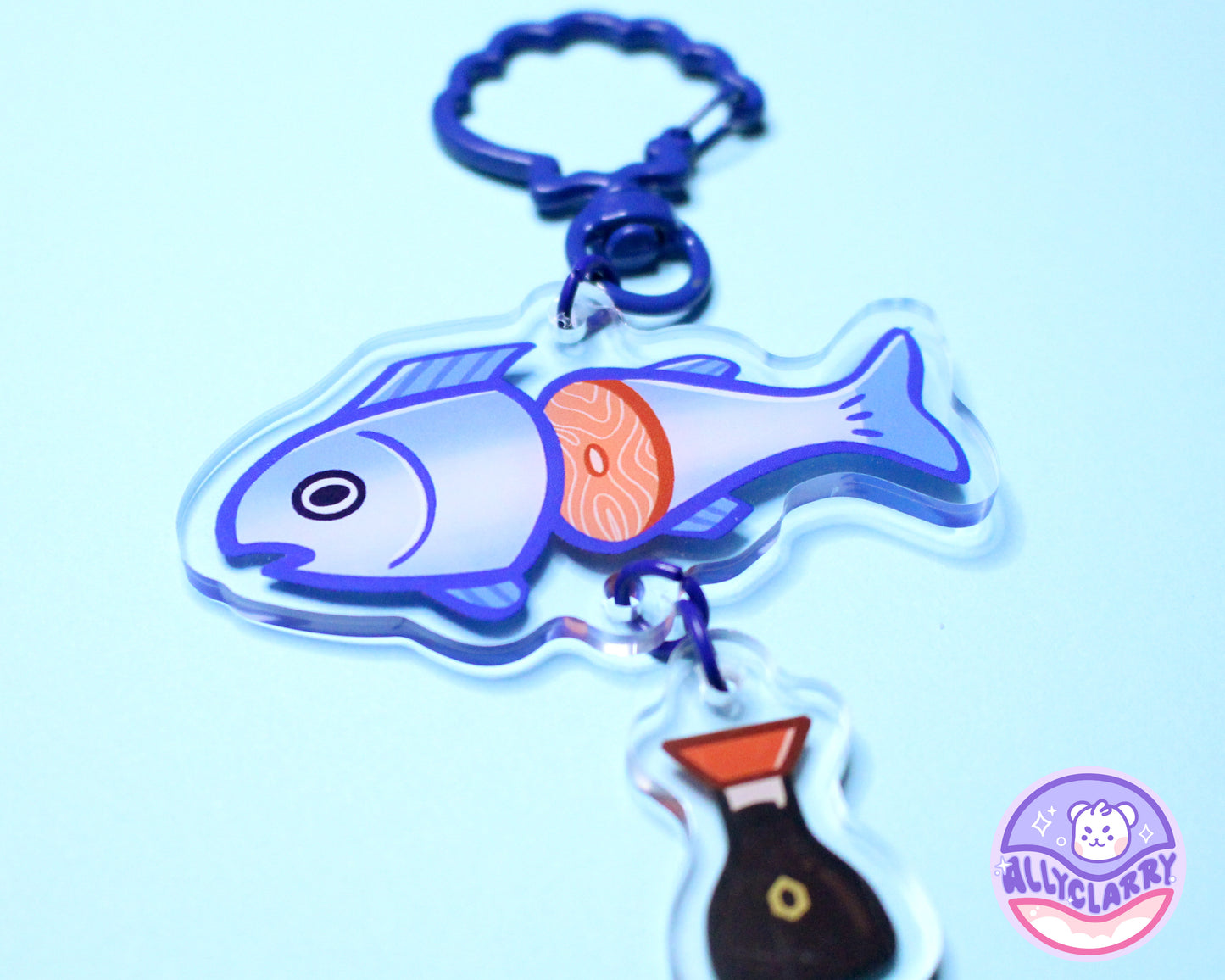 Fish with Soy Connect Acrylic Charm