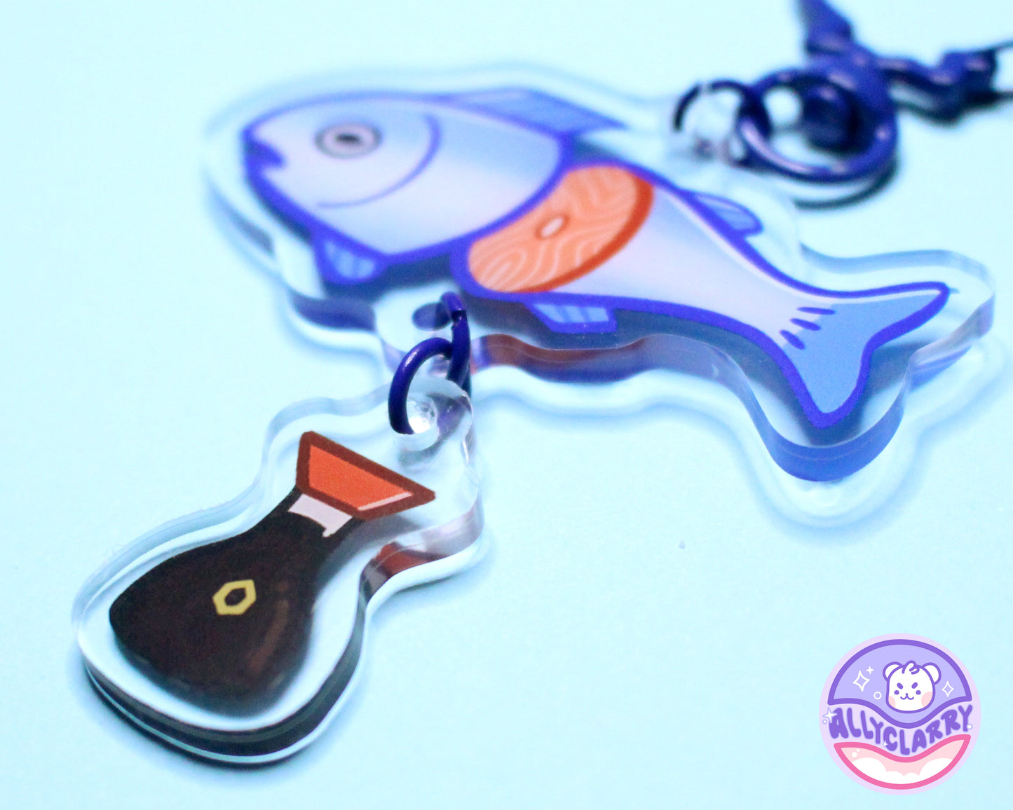 Fish with Soy Connect Acrylic Charm