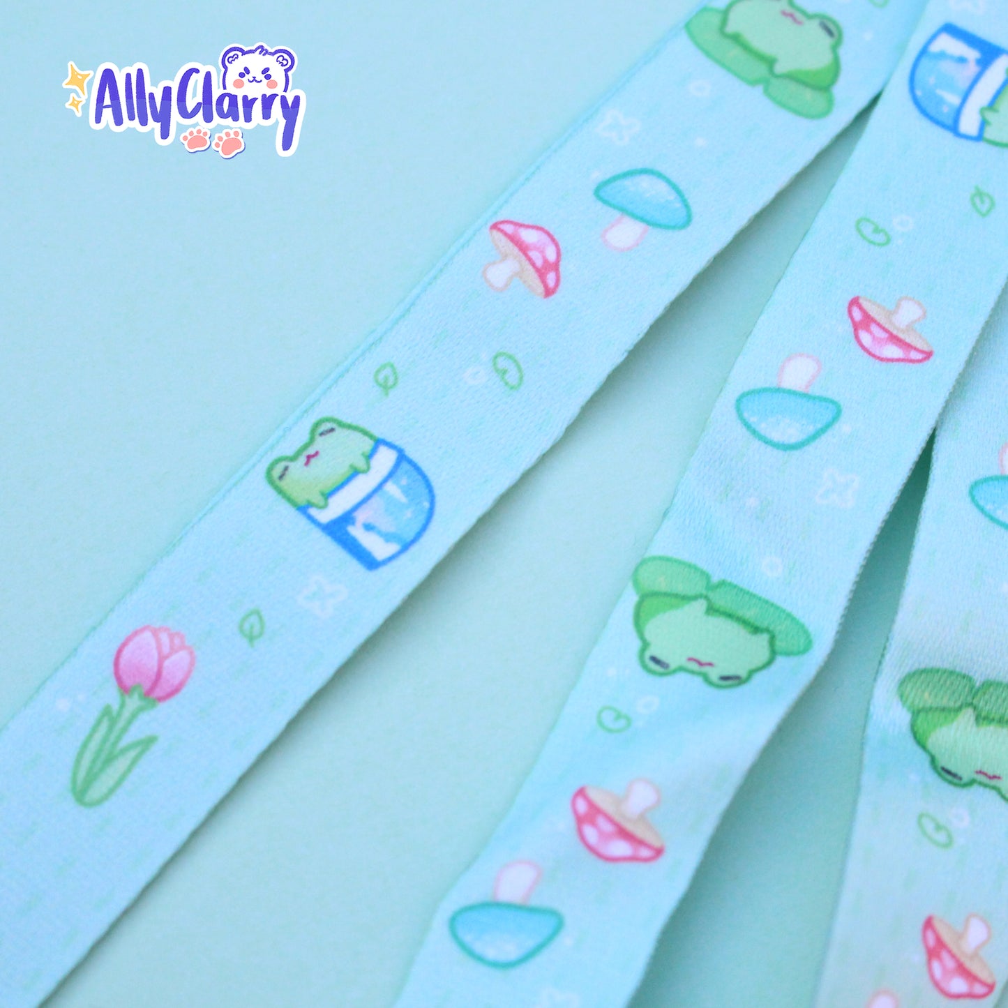 Green Froggy Lanyard