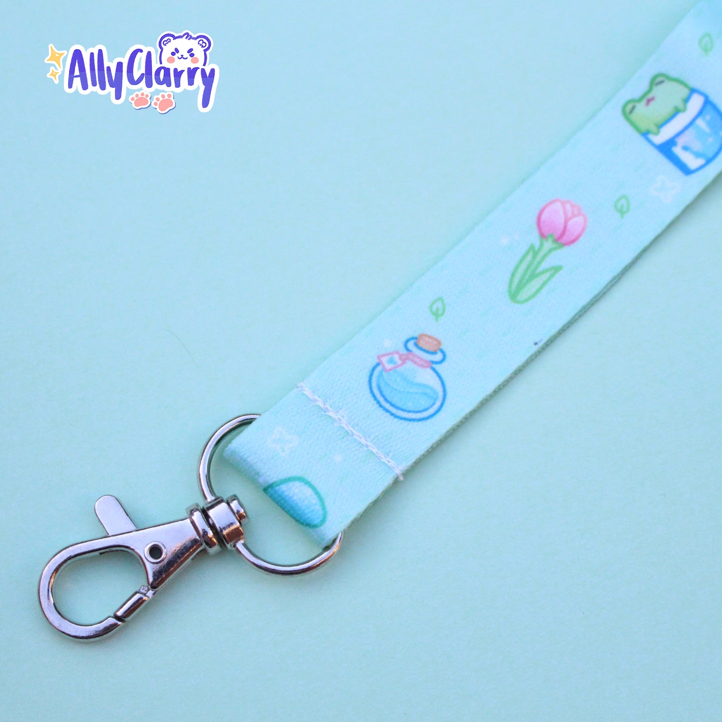 Green Froggy Lanyard