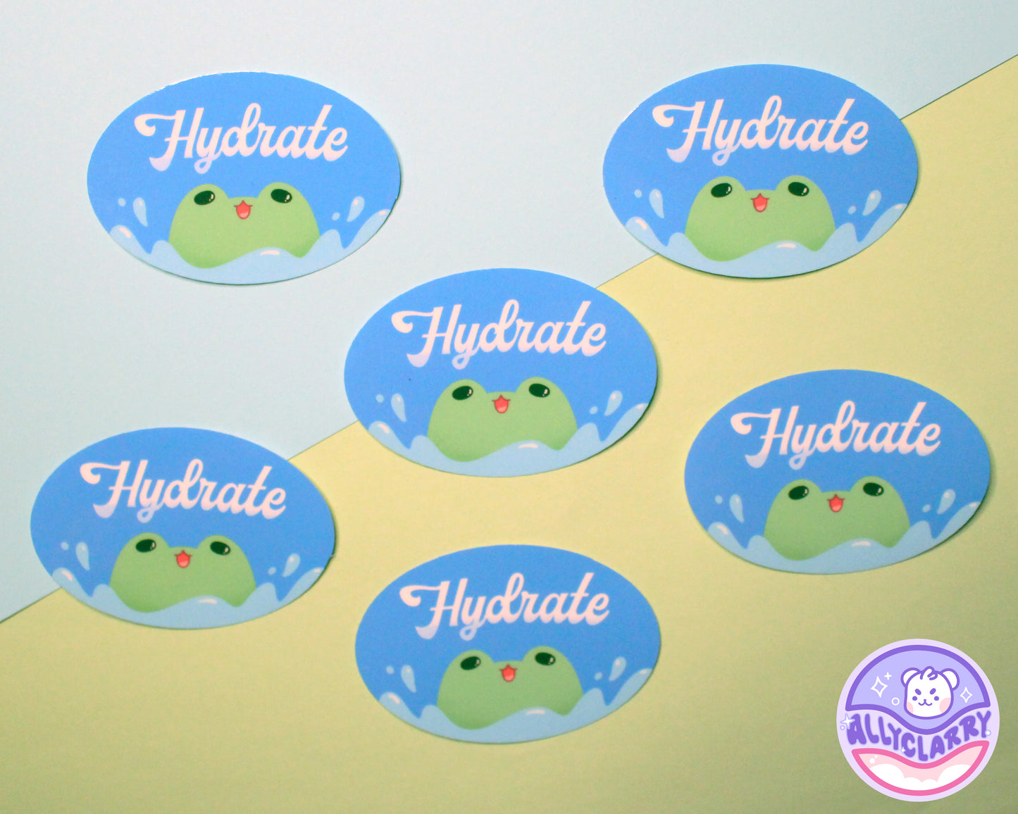 Hydrate vinyl sticker