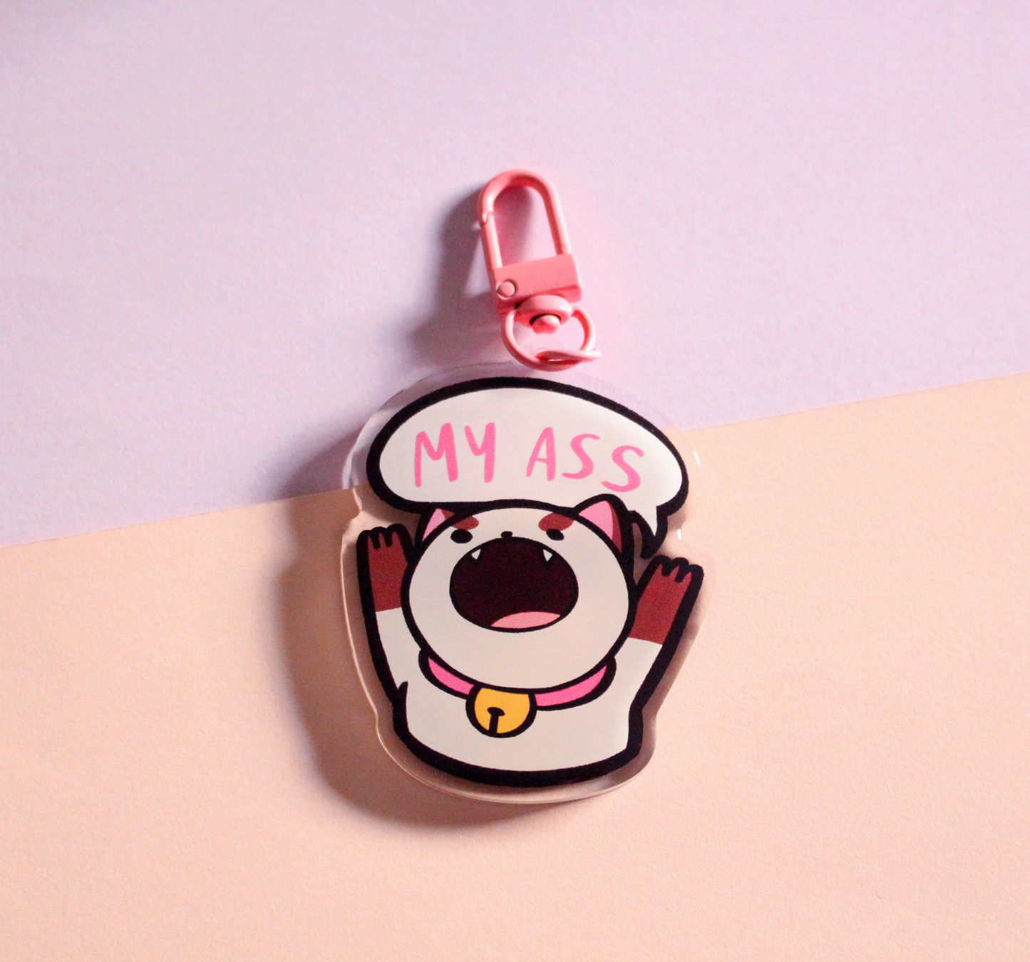 'My Ass' Puppycat Acrylic Charm