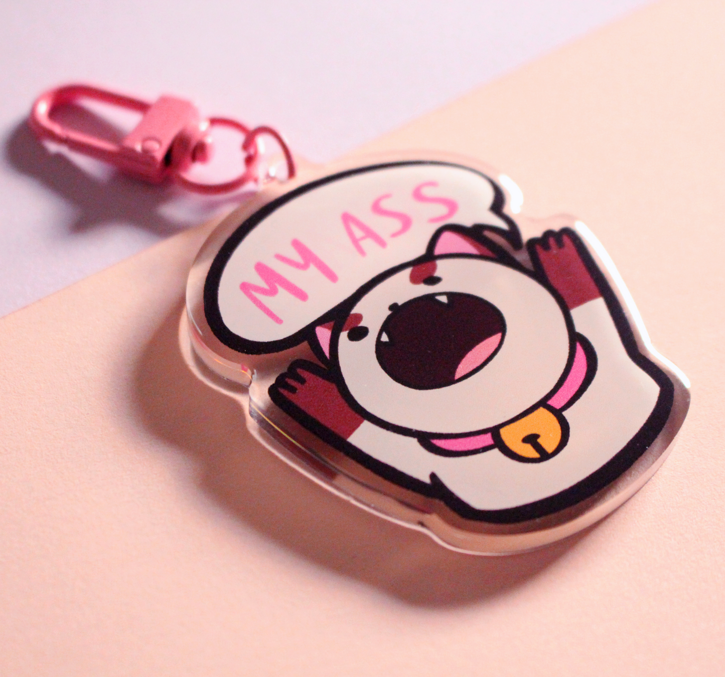 'My Ass' Puppycat Acrylic Charm