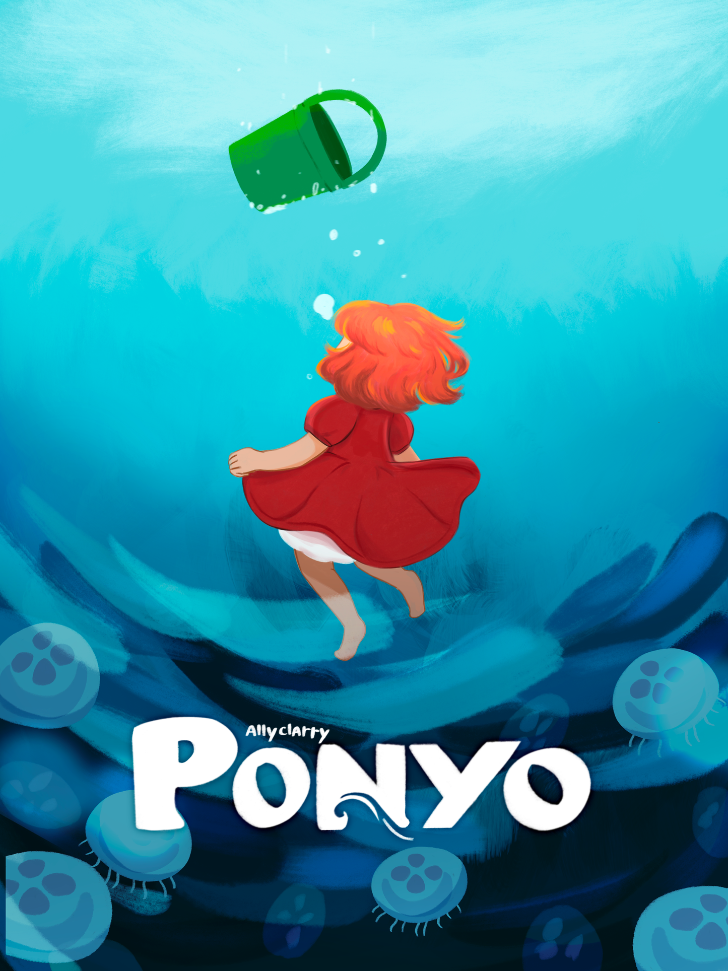 Ponyo Art Print