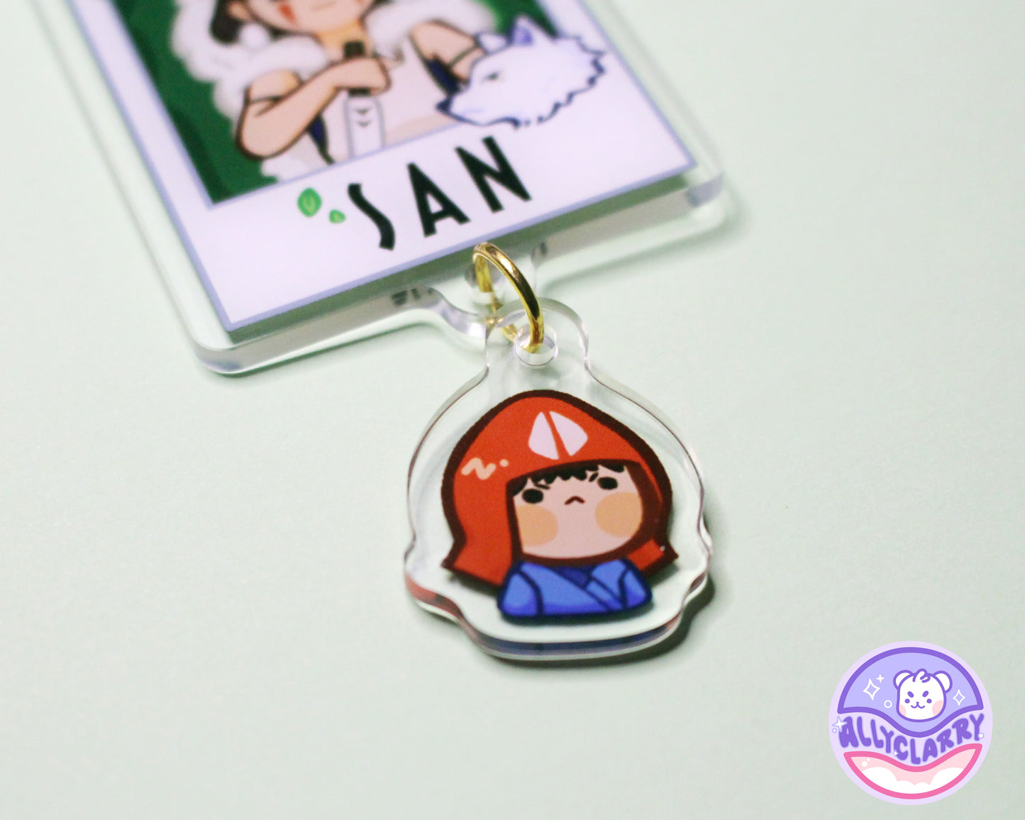San & Ashitaka Connect Acrylic Charm