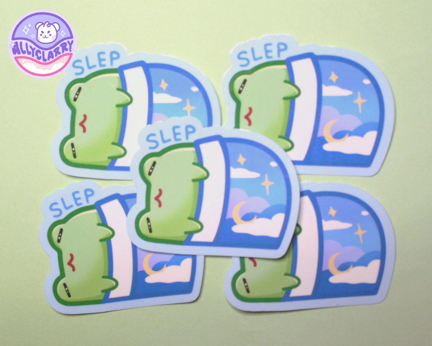 Slep Frog vinyl sticker