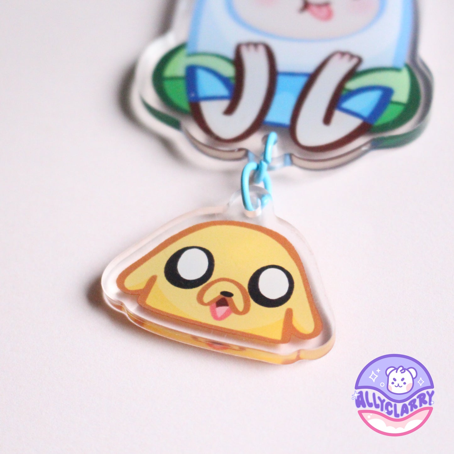 Finn and Jake Connect Acrylic Charm