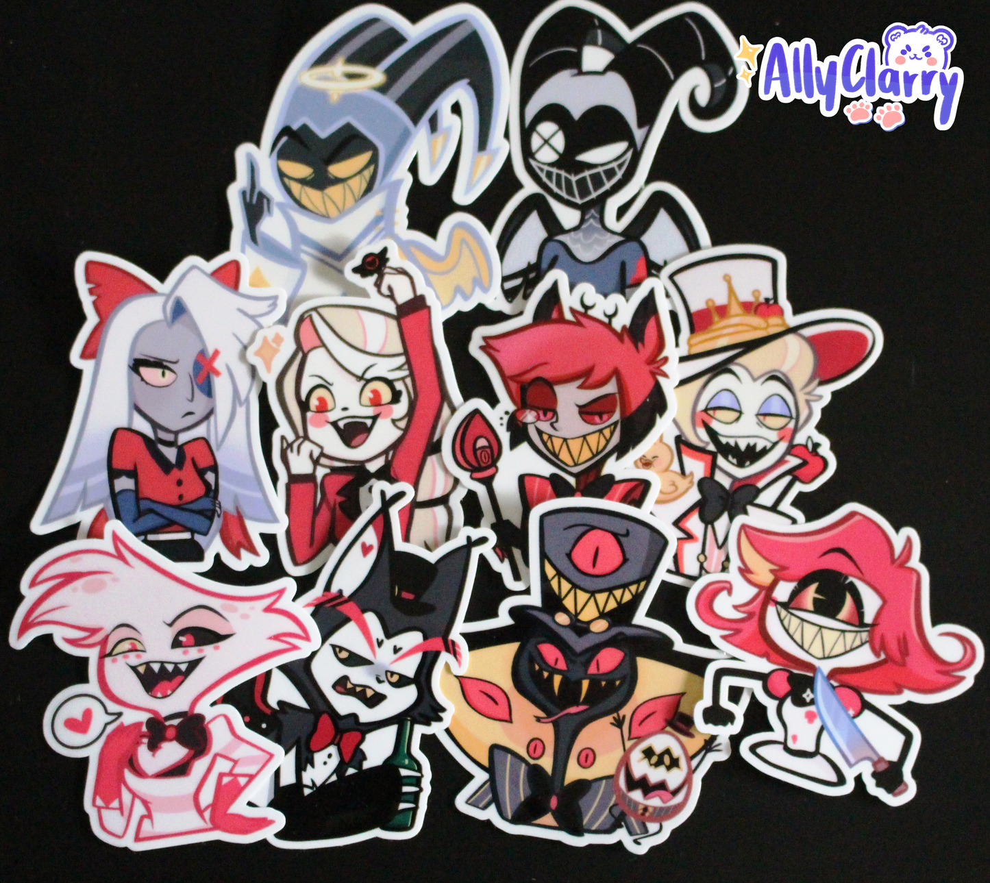 Hazbin Hotel Crew vinyl stickers