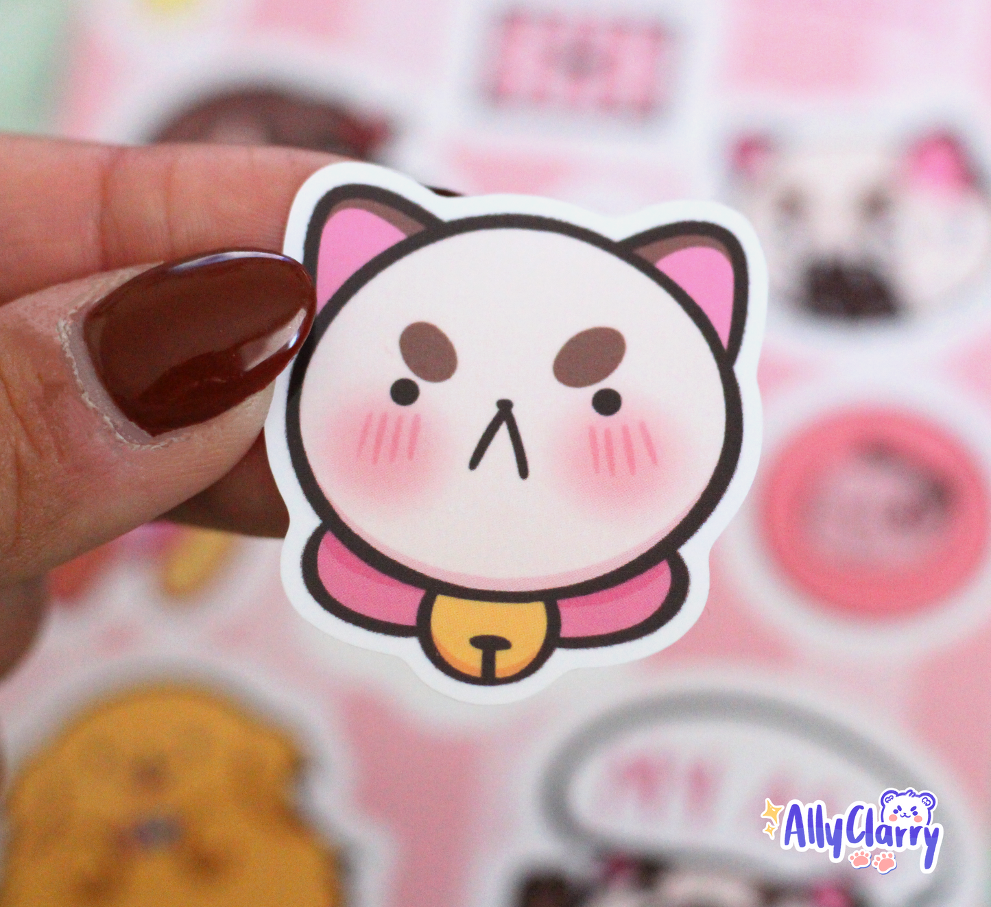 Bee & Puppycat too cute Vinyl Sticker Sheet