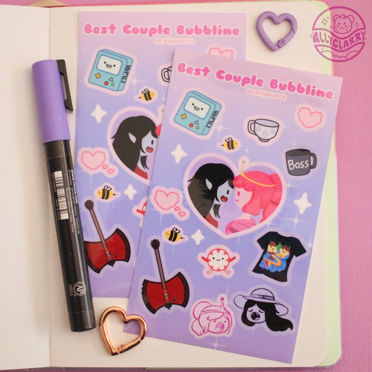 Best couple Bubbline sticker sheet