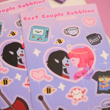 Best couple Bubbline sticker sheet