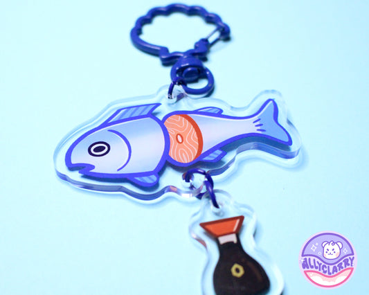 Fish with Soy Connect Acrylic Charm