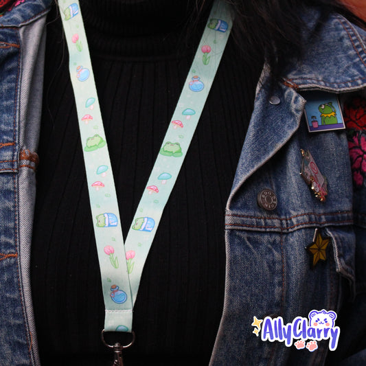 Green Froggy Lanyard