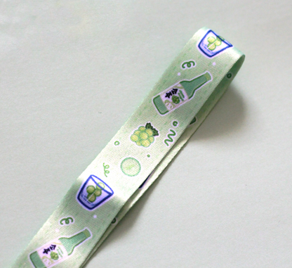 Green Grape Soju Lanyard Acrylic Charm