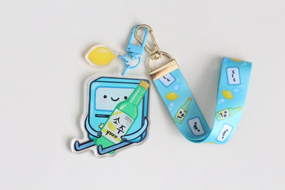 BMO Yuzu Soju Lanyard Acrylic Charm