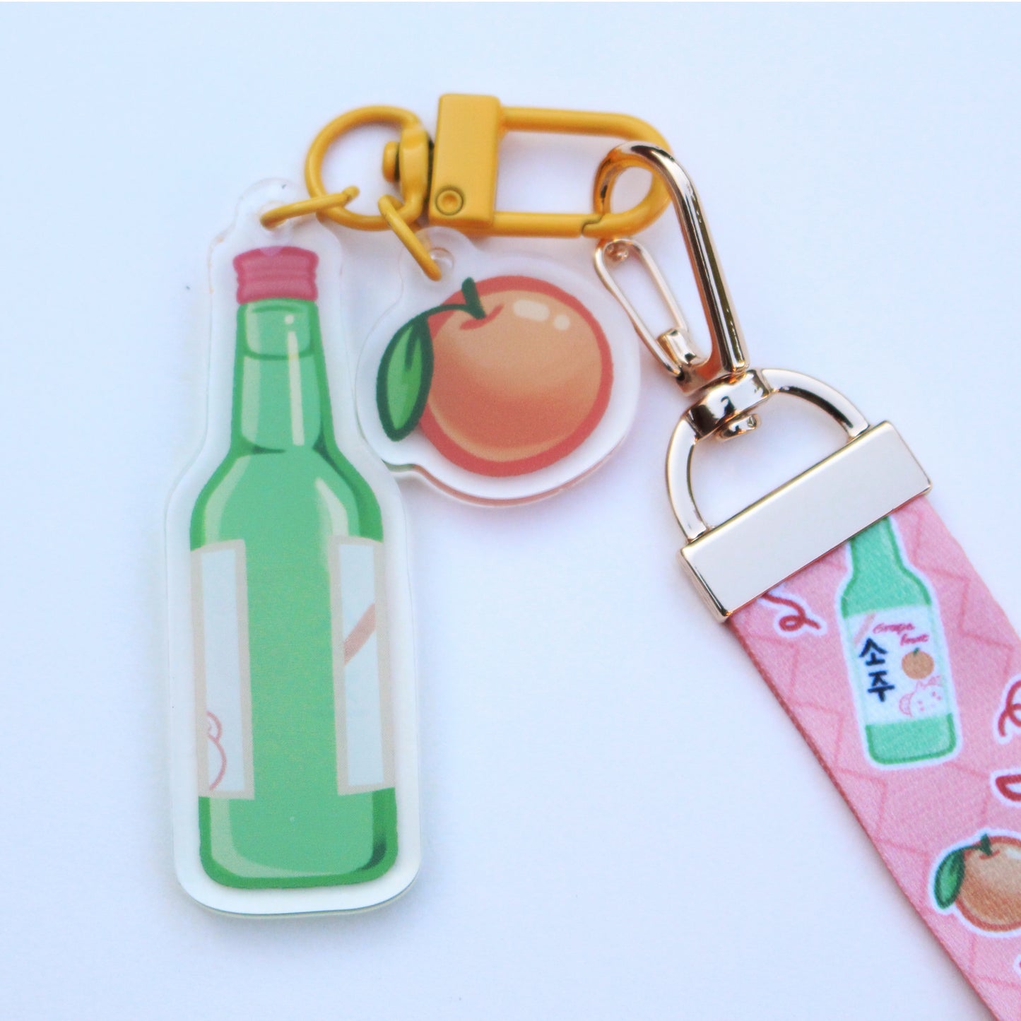 Grapefruit Soju Lanyard Acrylic Charm