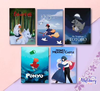 Studio Ghibli A5 Prints Pack