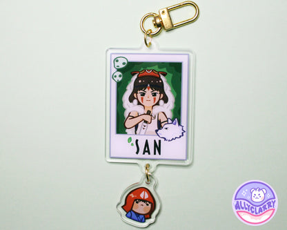 San & Ashitaka Connect Acrylic Charm