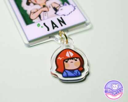 San & Ashitaka Connect Acrylic Charm