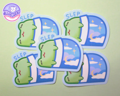 Slep Frog vinyl sticker