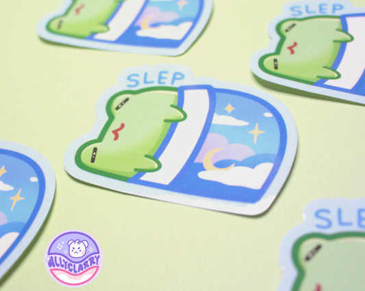 Slep Frog vinyl sticker
