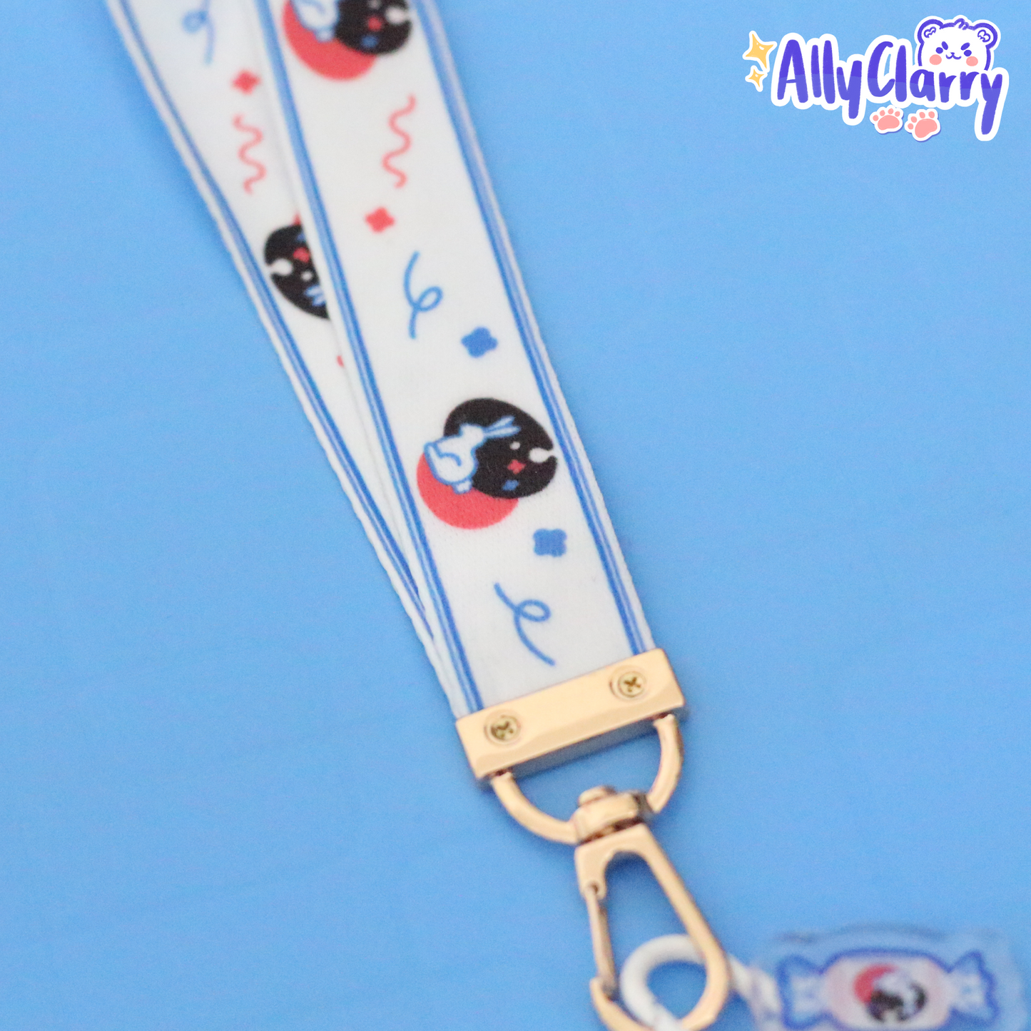 White Rabbit Lanyard Acrylic Charm