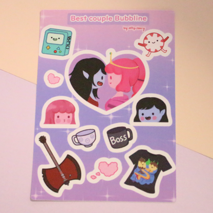 Best couple Bubbline sticker sheet