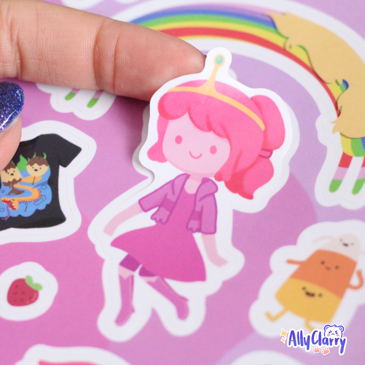 Bubblegum and Marceline Daily Lives sticker sheets