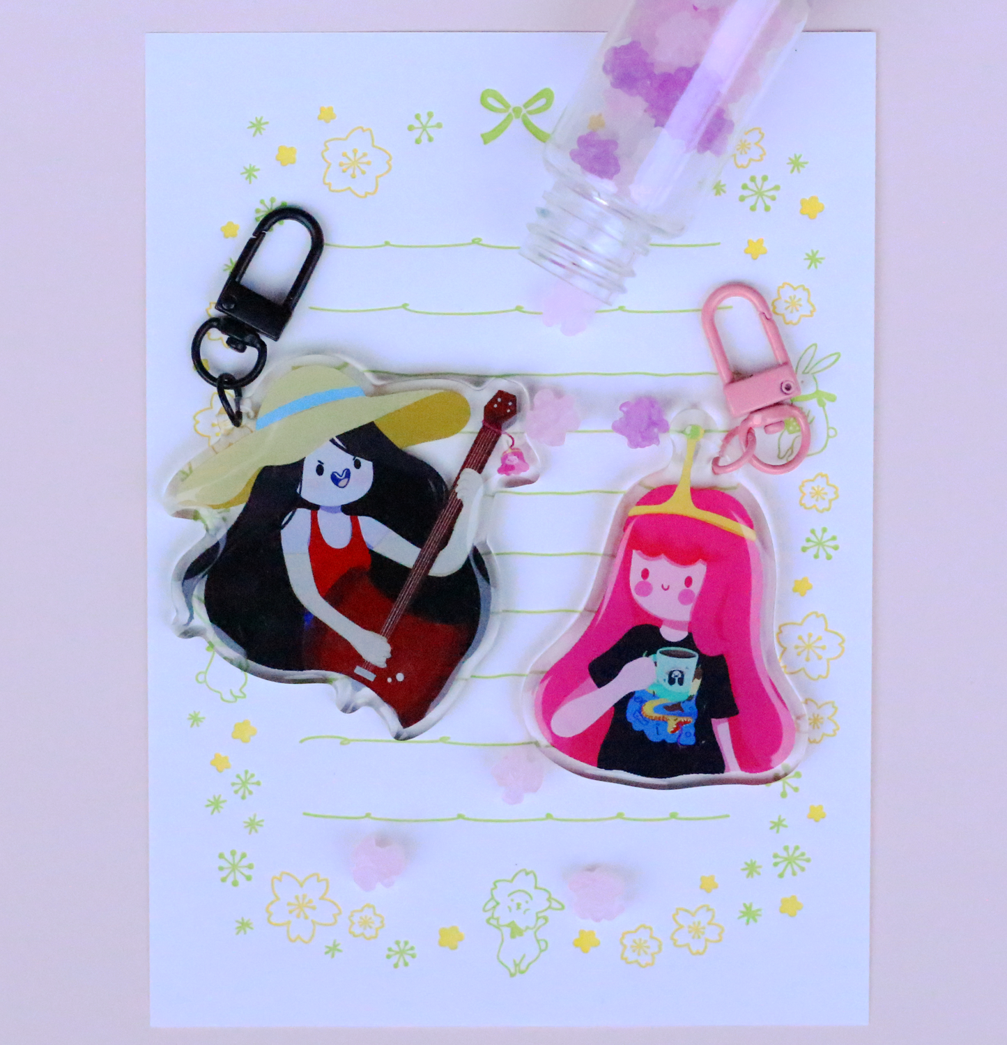 Princess Bubblegum and Marceline Acrylic Charm