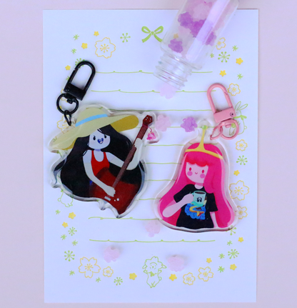 Princess Bubblegum and Marceline Acrylic Charm