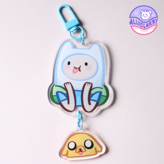 Finn and Jake Connect Acrylic Charm