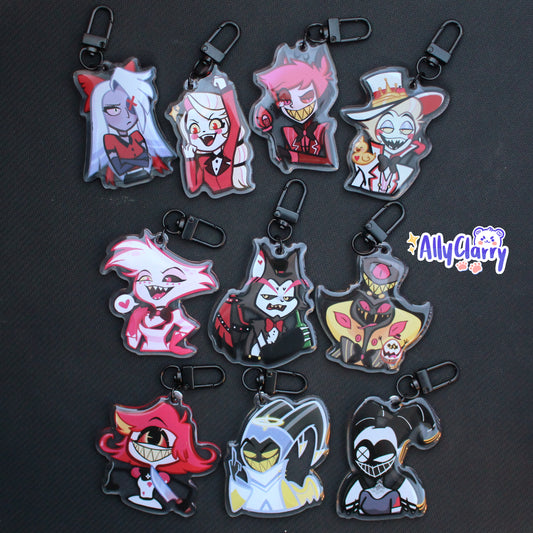 Hazbin Hotel Crew Acrylic Charm
