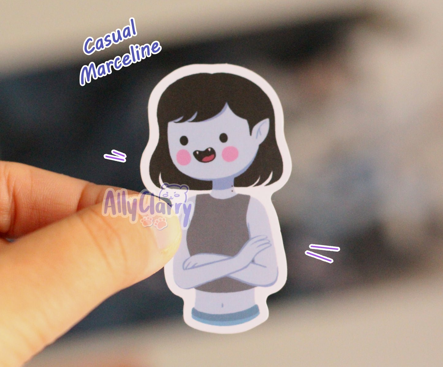 Princess Bubblegum and Marceline vinyl stickers